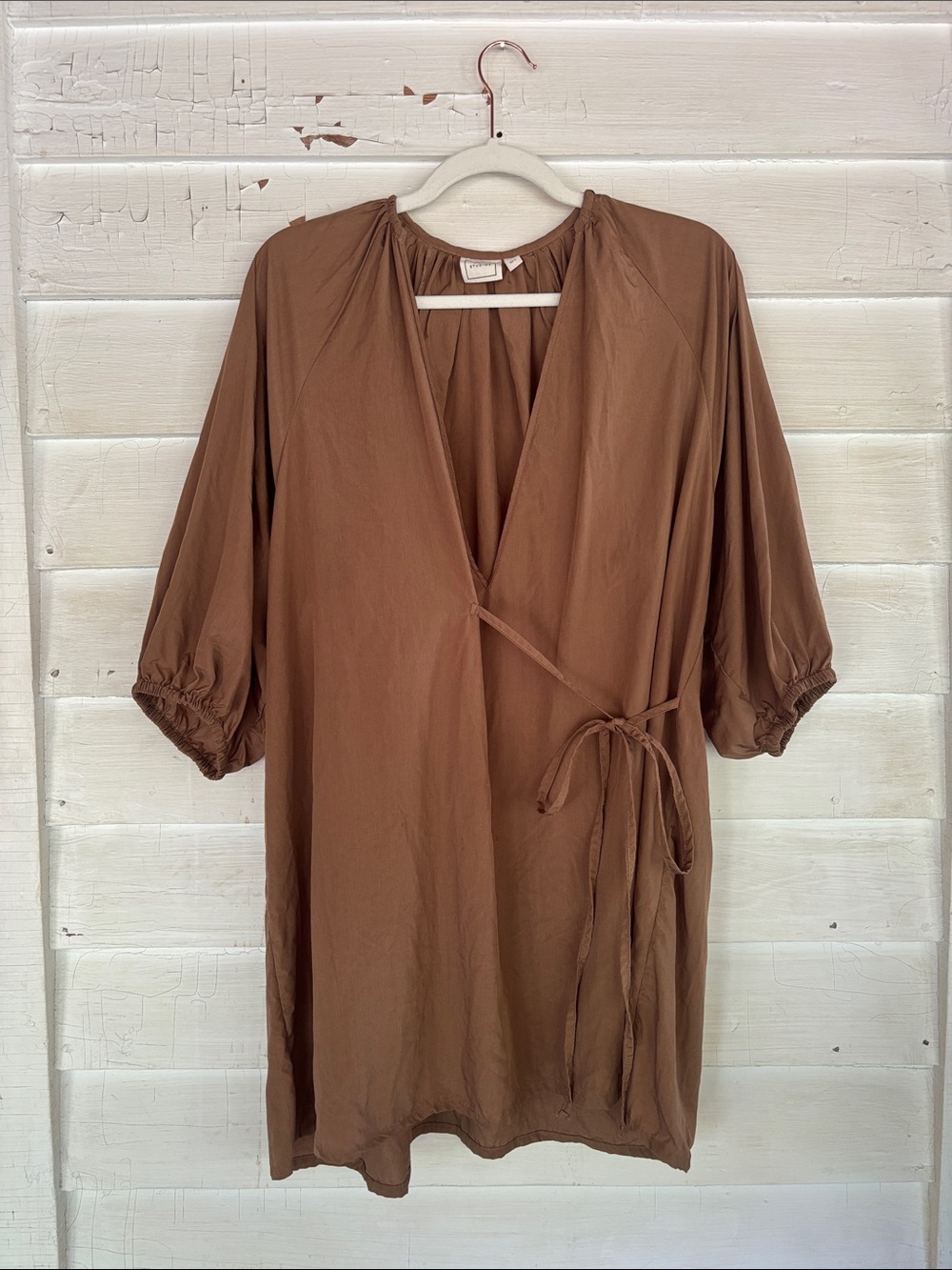 Deiji Studios Wrap Mini Dress